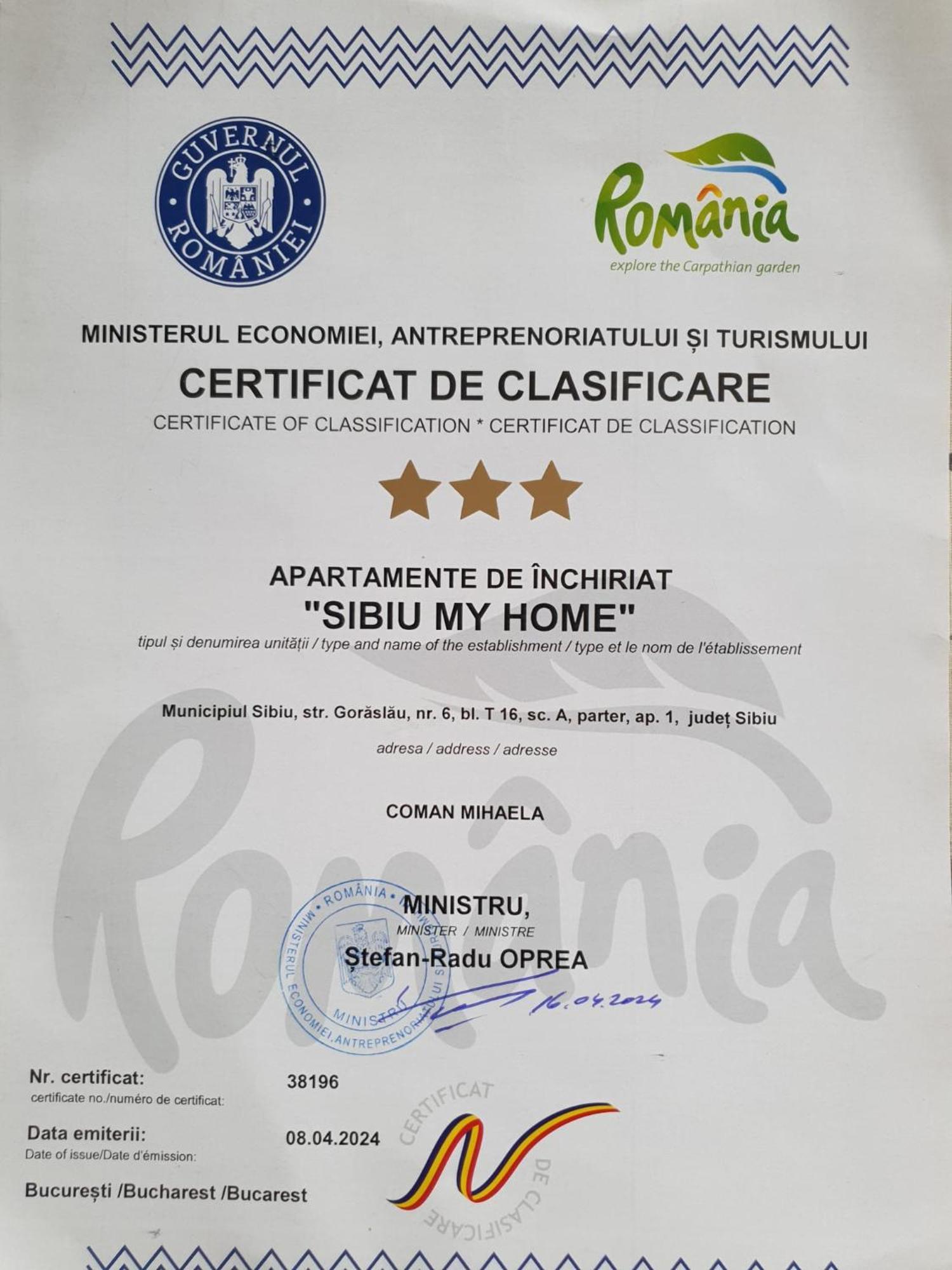 Sibiu My Home Eksteriør bilde
